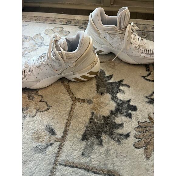 Men's adidas White D.O.N. Issue 2 Shoes - Picture 3 of 6